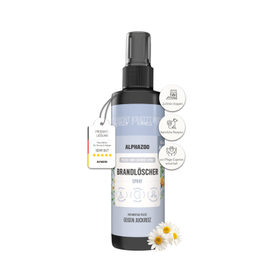 ALPHAZOO Brandlöscher Juckreiz-Spray für Katzen