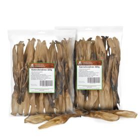 Kaureks Natur Hundeleckerlies Kaninchenohren ohne Fell 2x500g