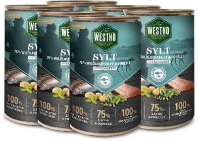 Thumbnail 2: WESTHO petfood Sylt mit 75 % Lachs & Forelle 6x400g
