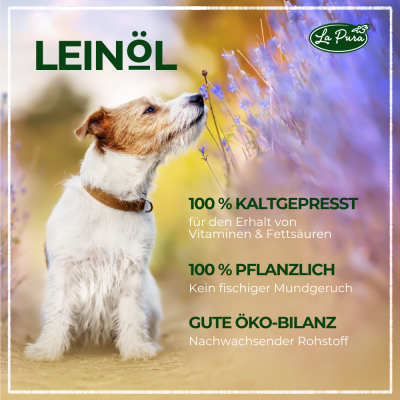 Thumbnail 1: LaPura PetVet - LaPura Leinöl für Hunde, Katzen und Pferde - Nahrungsergänzung - Futterergänzung - BARF-Zusatz