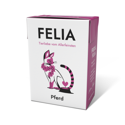 Thumbnail 1: FRED & FELIA FELIA Katzennassfutter Pferd 10x 190g