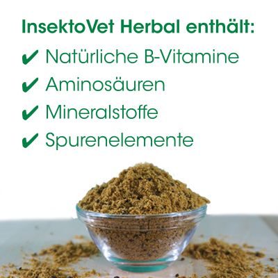 Thumbnail 2: insektoVet® Herbal 750 g – Ergänzungsfuttermittel für Hunde mit Bierhefe und Kräutern