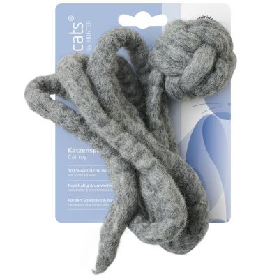 Thumbnail 2: stylecats® Katzenspielzeug Hammer mit Wollschnur hellgrau Ø = 4 cm (120 cm Gesamtlänge)