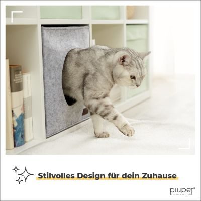Thumbnail 7: PIUPET Katzenhöhle inkl. Kissen I Passend für z.B. IKEA® Kallax I Kuschelhöhle Katze