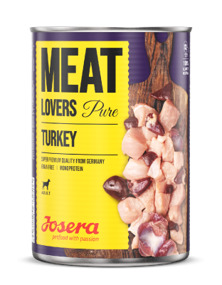 Josera Meat Lovers Pure Turkey – Nassfutter Hund – 6x400g
