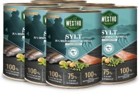 WESTHO petfood Sylt mit 75 % Lachs & Forelle 6x800g