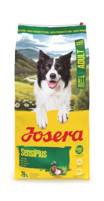 Josera Adult SensiPlus, glutenfreies Trockenfutter für empfindliche, ausgewachsene Hunde, 12,5kg