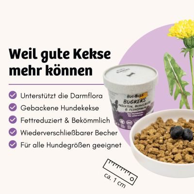 Thumbnail 3: BugBell Hundekekse mit Insekten für Magen & Darm
