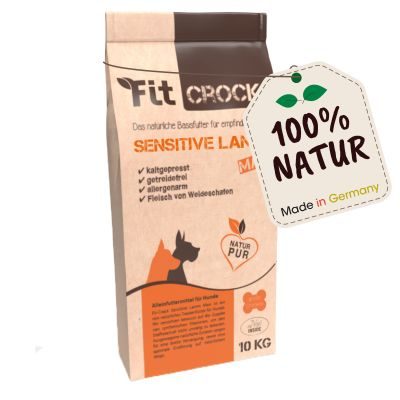 Thumbnail 2: Fit-CROCK® Sensitive Lamm Maxi 10 kg – Kaltgepresstes Trockenfutter für sensible Hunde (getreidefrei & ohne synthetische Zusätze)