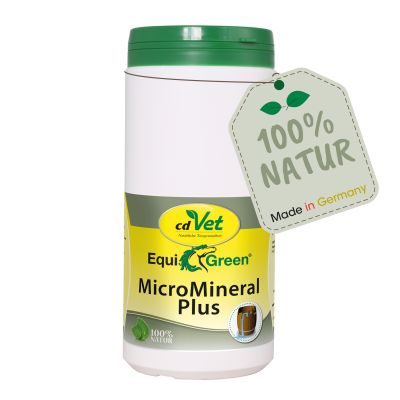 cdVet EquiGreen MicroMineral plus 1 kg – Natürliches Mineralergänzungsfuttermittel mit Moringa & Huminsäuren für Pferde