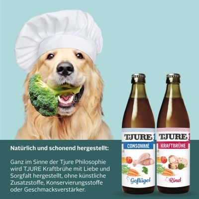 Thumbnail 9: TJURE TJURE Hundesmoothie - Kraftbrühe Rind - 320 ml Flasche 12er Pack
