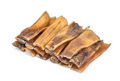 Thumbnail 1: Kaureks Natur Hundeleckerlies Rinderkopfhaut Premium ca. 15 cm 2000g-Kopfhaut-Hunde-Kauartikel - Hunde-Snack - Kausnack - Leckerli