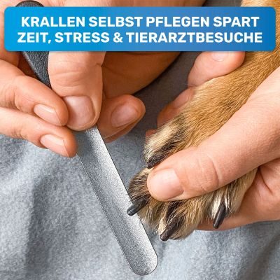 Thumbnail 9: BluePet Pfoten- und Krallenpflege Sparset: Krallenschere und Krallenfeile, Pfotenreiniger "PfotenBlitz" Waschanlage mit MicrofaserTuch- und Pfotenbalsam