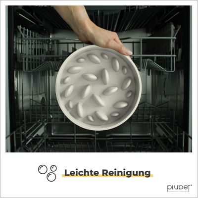 Thumbnail 4: PIUPET Antischlingnapf I Spülmaschinenfest | Schlingnapf Groß I Slow Feeder Hundenapf | Futternapf für Hunde I 1,4 L