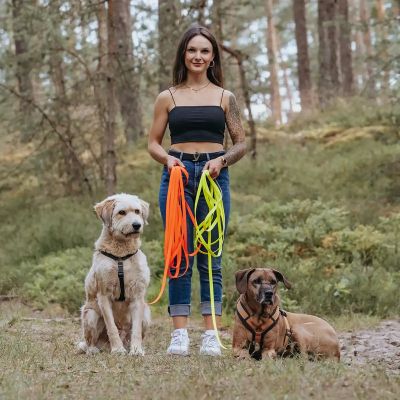 Thumbnail 3: Rudelkönig Schleppleine 10m Stoff Schleppleine für Hunde mit Griffpolsterung, Robuste Hundeleine