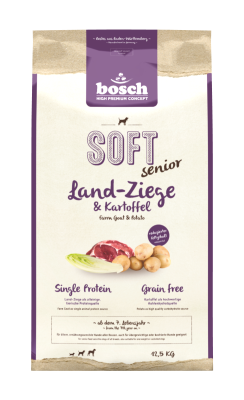Bild 1 von 1: bosch Tiernahrung HPC Soft Senior Ziege & Kartoffel – Hundefutter – 12,5kg