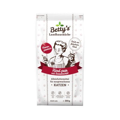 Betty's Landhausküche Betty's Landhausküche für Katzen Trockenfutter Rind pur 300g