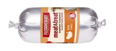 Thumbnail 2: Fleischeslust meat & treat Pute (15x200 g) Trainingswurst