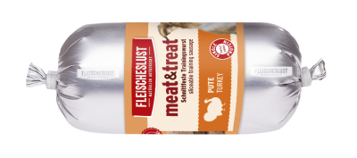 Thumbnail 3: Fleischeslust meat & treat Pute (15x200 g) Trainingswurst