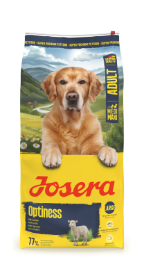 Josera Adult Optiness, gut verträgliches Trockenfutter für mittlere und große Hunde, 12,5kg