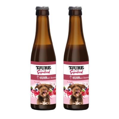 Thumbnail 6: TJURE TJURE Hund - Huhn mit Beeren 220 ml Flasche 12er Pack