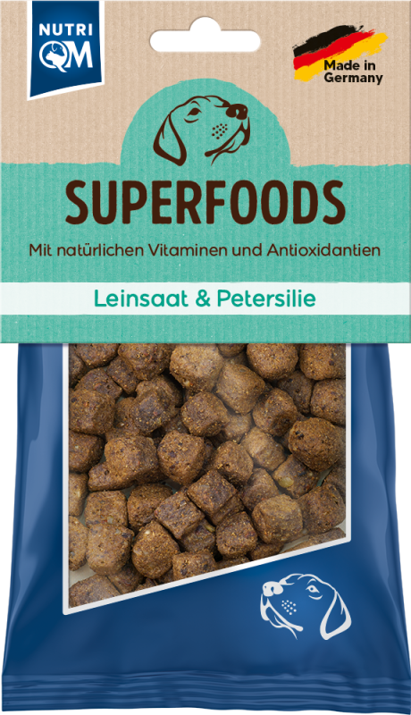 NutriQM Superfoods Leinsaat & Petersilie 5 x 150g