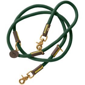 HUNTER Verstellbare Führleine Malia 10/200, dunkelgrün/dunkelbraun