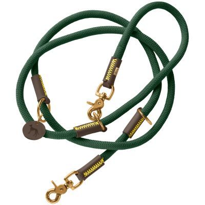 Thumbnail 1: HUNTER Verstellbare Führleine Malia 10/200, dunkelgrün/dunkelbraun