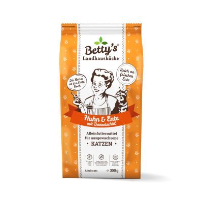 Betty's Landhausküche Betty's Landhausküche für Katzen Trockenfutter Huhn & Ente 300g