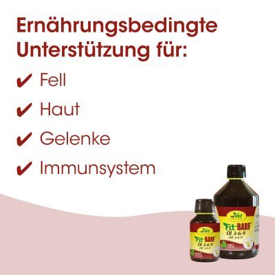 Thumbnail 5: Fit-BARF® Öl 3-6-9 100 ml – Ergänzungsfuttermittel mit Omega-Fettsäuren