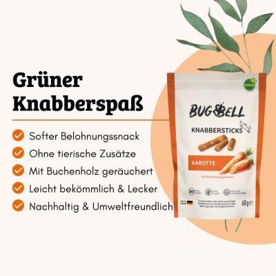 Thumbnail 2: BugBell Weiche Kaustangen mit Karotte
