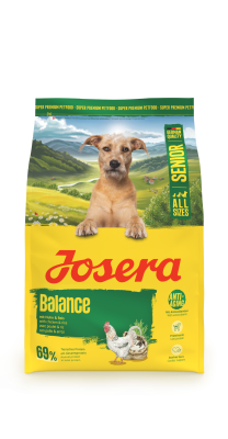 Josera Senior Balance, fett- und eiweißreduziertes Trockenfutter für ältere Hunde, 3x3kg