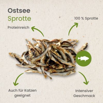 Thumbnail 6: kauartikel.com Ostsee-Sprotte - Hunde-Kauartikel - Hunde-Snack - Kausnack - Fisch-Leckerli