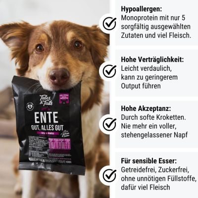 Thumbnail 3: Tales & Tails Ente gut, alles gut Softtrockenfutter - Probe 12er Paket