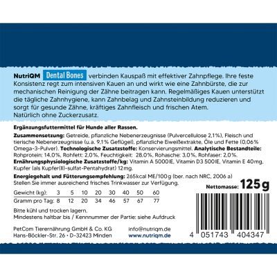 Thumbnail 2: NutriQM NutriQM HU Dental Bones 5 x 125g