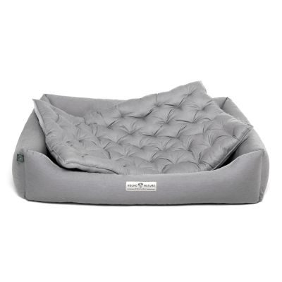 Thumbnail 3: HOUND&NATURE Öko-Hundebett ZUERICH Hellgrau XXL
