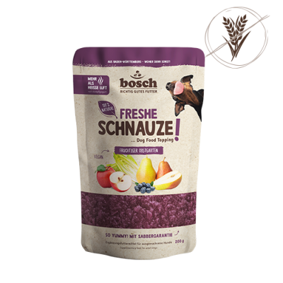 bosch Tiernahrung Freshe Schnauze fruchtiger Obstgarten - Ergänzungsfutter– 200g