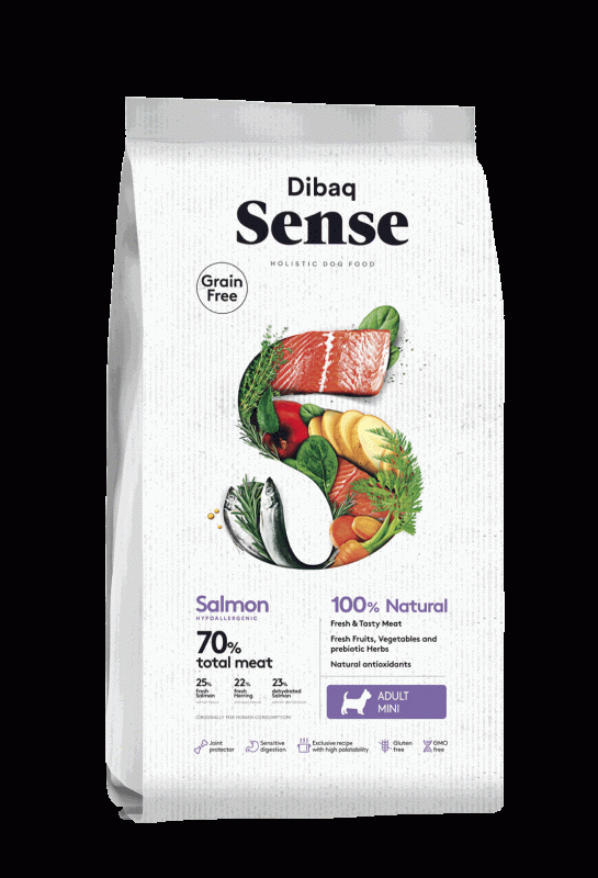 Dibaq Sense Trockenfutter getreidefrei Lachs MINI 2kg