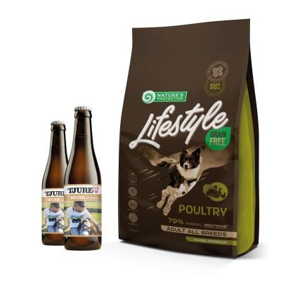 NP Lifestyle TJURE Lifestyle GEFLÜGEL & KARTOFFEL 10 kg getreidefreies Trockenfutter Spar-Pack für alle Rassen