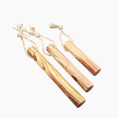 Olivenholz-erleben Kauknochen aus Olivenholz mit Sisalband 25 cm 2er Set