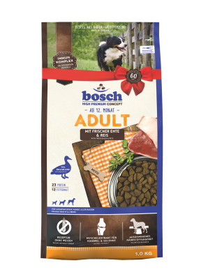 bosch Tiernahrung HPC Ente & Reis – Trockenfutter mit hohem fleischanteil – 1kg