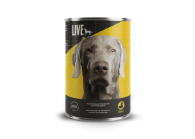 LIVE Wet Nassfutter mit Entengeschmack und postbiotischem Effekt