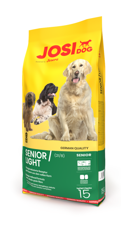 JosiDog Senior/Light – Hundefutter kalorienreduziert – 15kg
