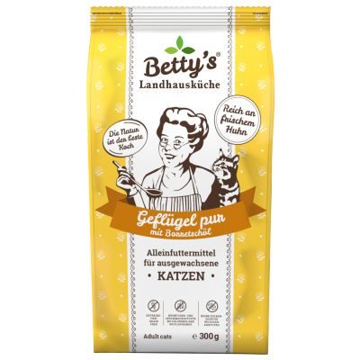 Betty's Landhausküche Betty's Landhausküche für Katzen Trockenfutter Geflügel pur 300g