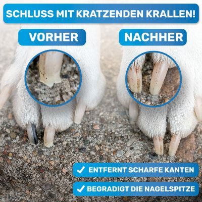 Thumbnail 11: BluePet Pfoten- und Krallenpflege Sparset: Krallenschere und Krallenfeile, Pfotenreiniger "PfotenBlitz" Waschanlage mit MicrofaserTuch- und Pfotenbalsam