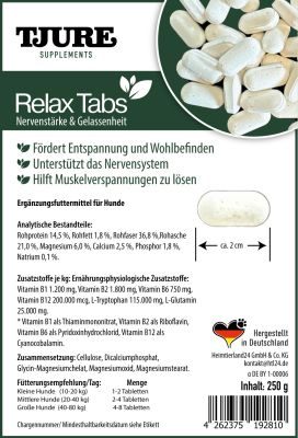 Thumbnail 8: TJURE TJURE - Relax Tabs 250 g  | Natürliche Entspannung für deinen Hund