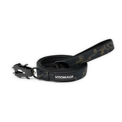 Thumbnail 2: Vitomalia Taktische Führleine mit Froschkarabiner aus Hartaluminium Camouflage
