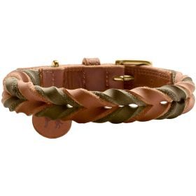 HUNTER Halsband Solid Education Duo S (40), cognac/oliv