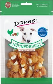 Dokas Hühnerbrust mit Kokosnuss getreidefreie Hundeleckerlis 9x 60g Multipack