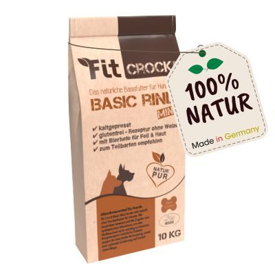 Fit-CROCK® Basic Rind Mini 10 kg – Natürliches Hundefutter für kleine Feinschmecker
